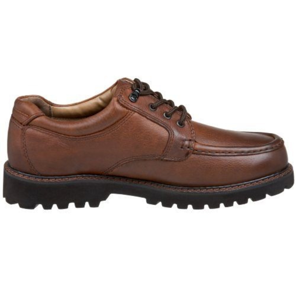 Dockers Shelter Mens Brown Leather Oxford Shoes Moc Toe Rugged Lug Sole Size 9